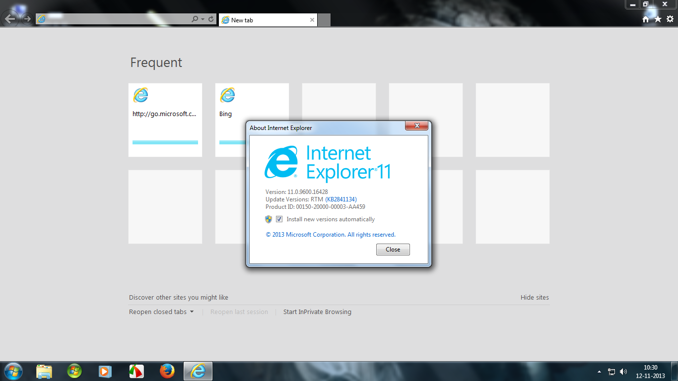 internet explorer update for windows 7